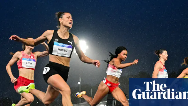 Amy Hunt Earns Silver in Challenging 100m Race — image accompanying The Guardian Athletics's report