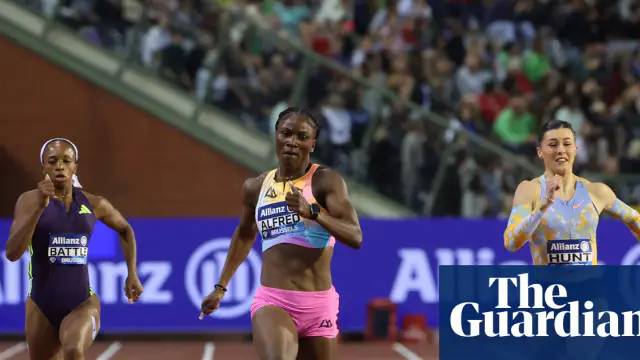 Amy Hunt finishes third in Diamond League 200m final — image accompanying The Guardian Athletics's report