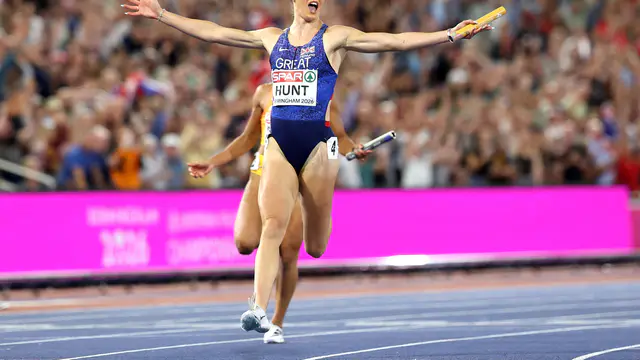 Amy Hunt wins four golds at European Championships — image accompanying Athletics Weekly's report