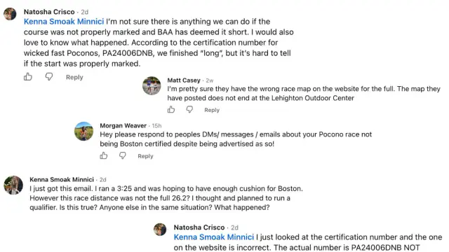 Boston Marathon Disqualifies Poconos Race Times Due to Short Course — image accompanying Marathon Handbook's report
