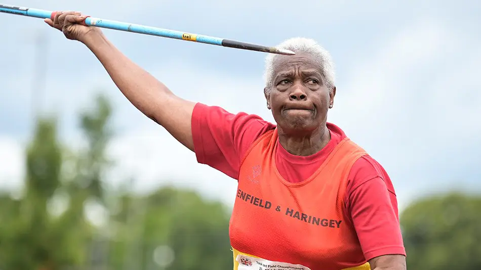 British Masters Set World Records in Field Events — image accompanying Athletics Weekly's report