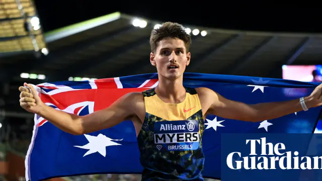Cameron Myers wins 1500m at Diamond League final — image accompanying The Guardian Athletics's report