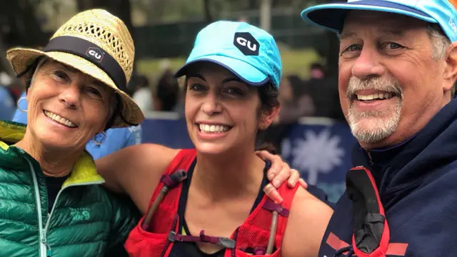 Celia Camargo with parents