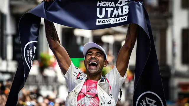 Dhiman and L'Hirondel win UTMB in Chamonix — image accompanying Athletics Weekly's report