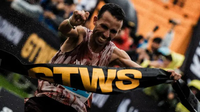 Elhousine Elazzaoui makes history with third Golden Trail title — image accompanying Canadian Running's report
