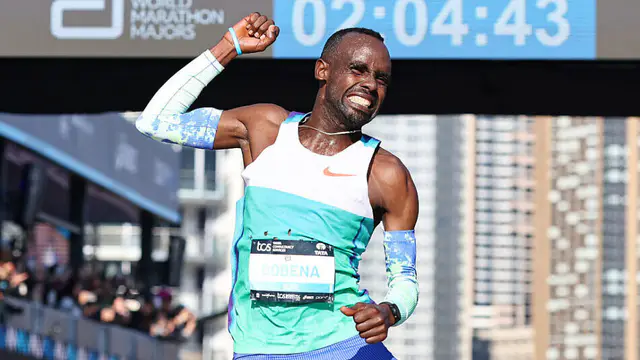 Gobena sets new course record at Sydney Marathon — image accompanying Athletics Weekly's report