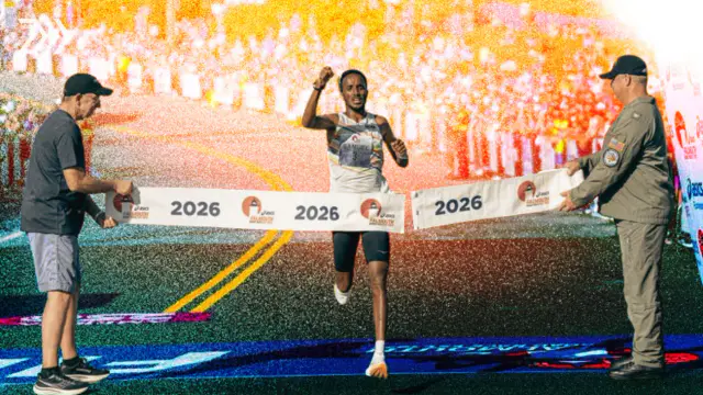 Habtom Samuel Sets New Falmouth Road Race Record — image accompanying Marathon Handbook's report