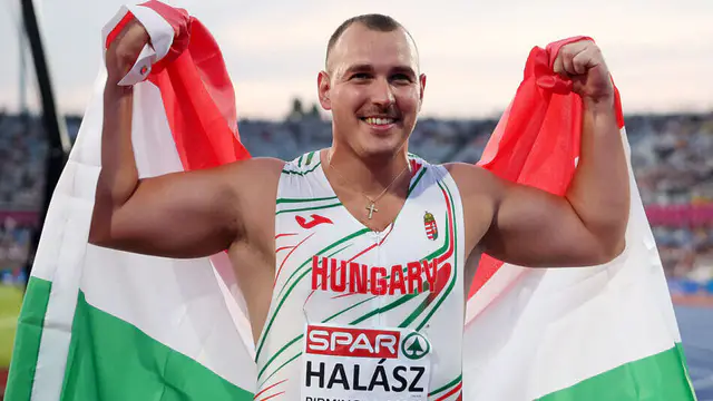 Halász claims European hammer title with record-breaking throw — image accompanying Athletics Weekly's report