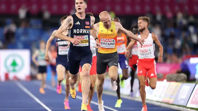 Ingebrigtsen Retains European 5000m Title After Injury Layoff — image accompanying Athletics Weekly's report