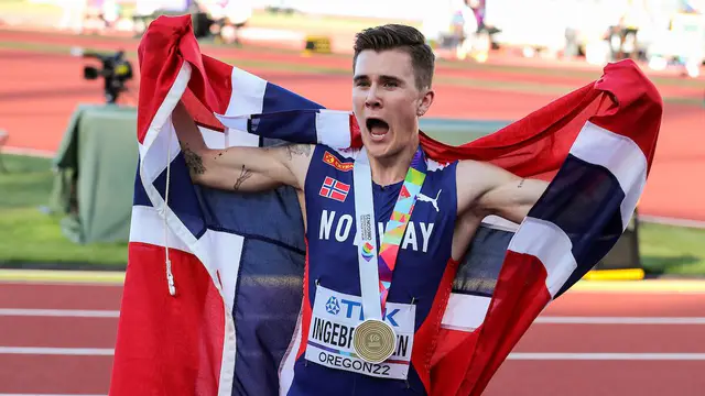 Jakob Ingebrigtsen wins 5,000m at European Championships — image accompanying Canadian Running's report