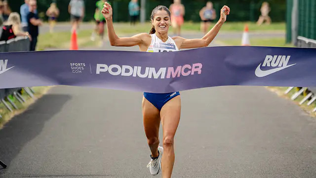 James West and Almi Nerurkar triumph at SportsShoes Podium 5km — image accompanying Athletics Weekly's report