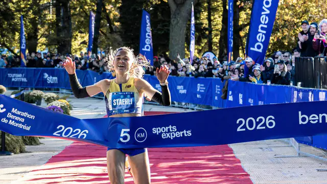 Julie-Anne Staehli claims fourth consecutive Canadian 5K title — image accompanying Canadian Running's report