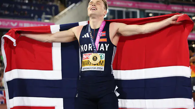 Karsten Warholm secures fourth European 400m hurdles title — image accompanying Athletics Weekly's report