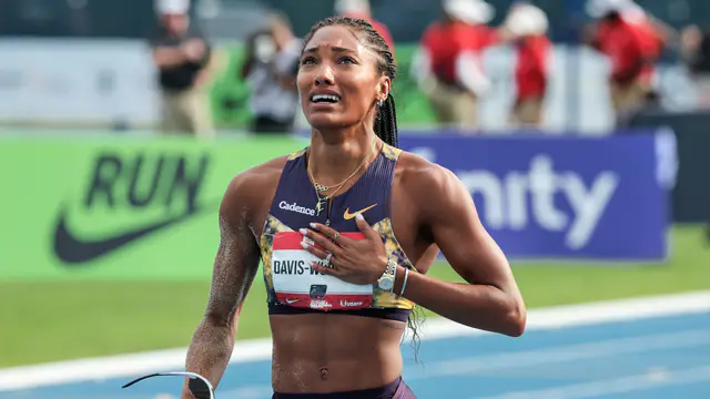 Olympic Champion Tara Davis-Woodhall Injured in Car Crash — image accompanying Canadian Running's report