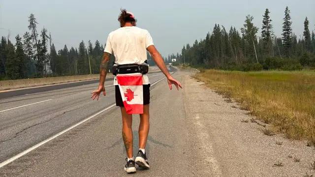Ontario runner finishes cross-Canada run for mental health — image accompanying Canadian Running's report