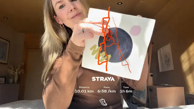 Strava Data Transformed into Art by U.K. Runner Jennifer Madden — image accompanying Canadian Running's report