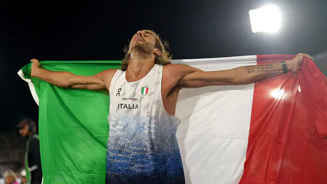 Tamberi wins fourth European high jump title — image accompanying Athletics Weekly's report