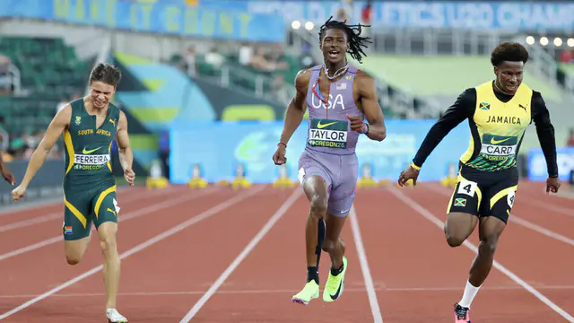 Taylor and Maxwell Win US 100m Double at World U20 Champs — image accompanying Athletics Weekly's report