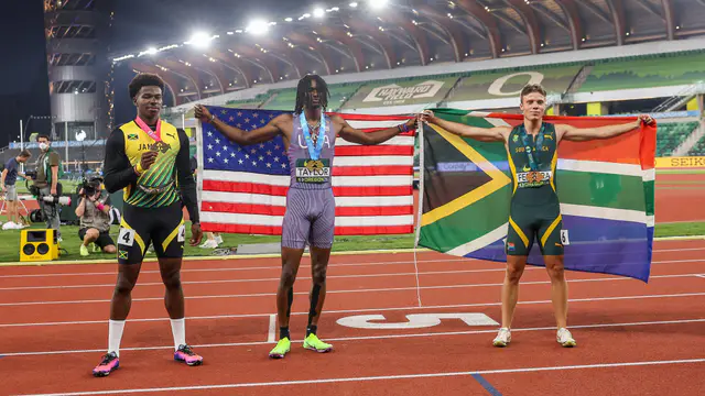 World U20 Mixed 4x100m Record Falls Twice in Eugene — image accompanying Canadian Running's report