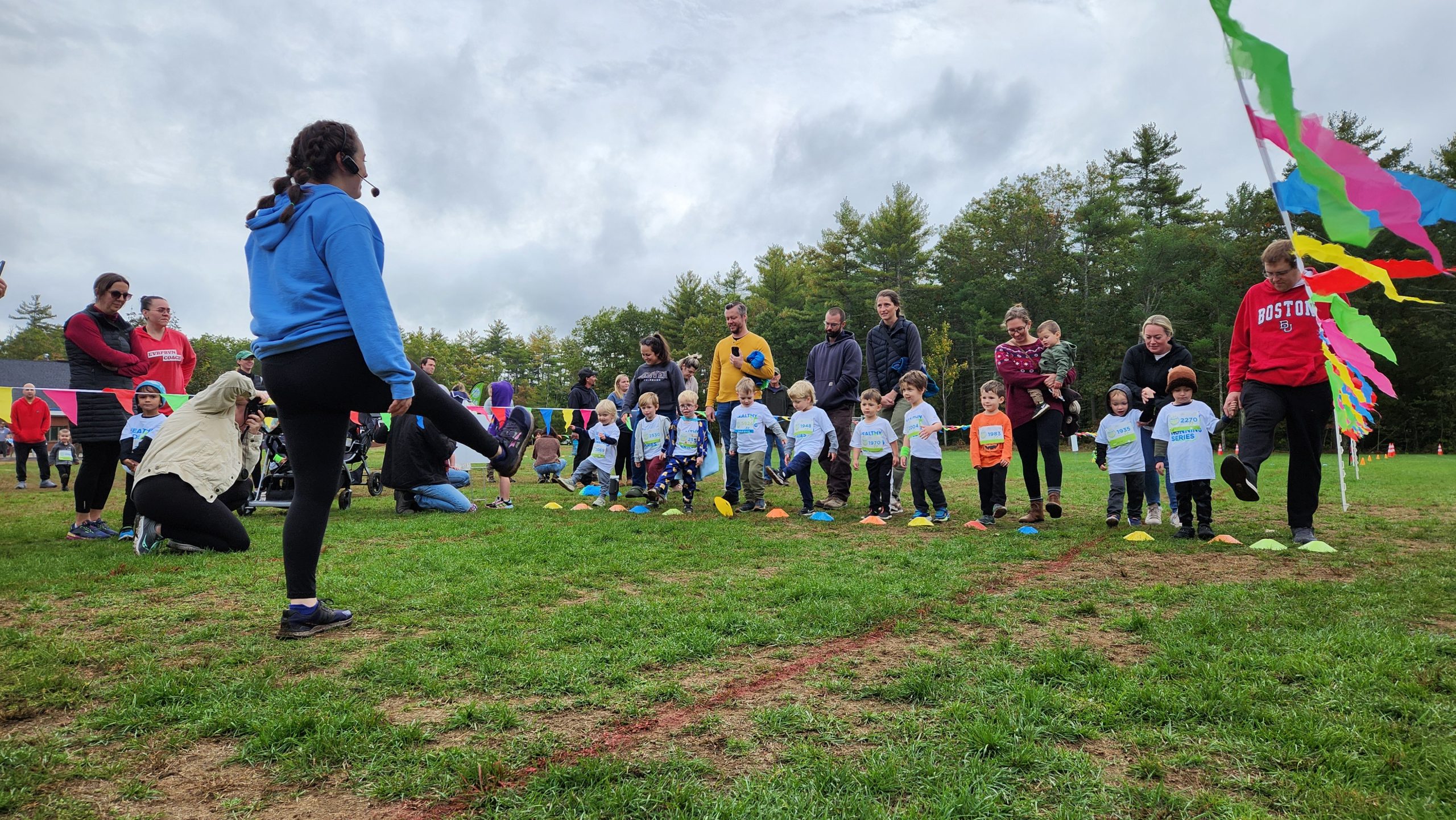 Coordinator at the start line 